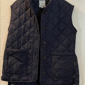 Free Assembly Dark Blue Quilted Vest Men’s Vest